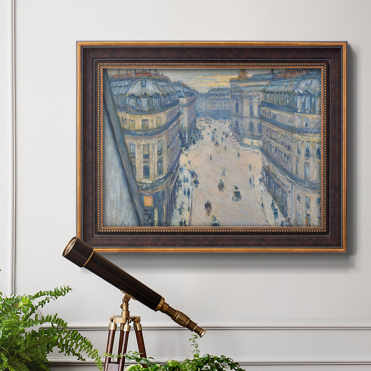 Halévy Street, View from the Seventh Floor - Ornate Framed Canvas Print