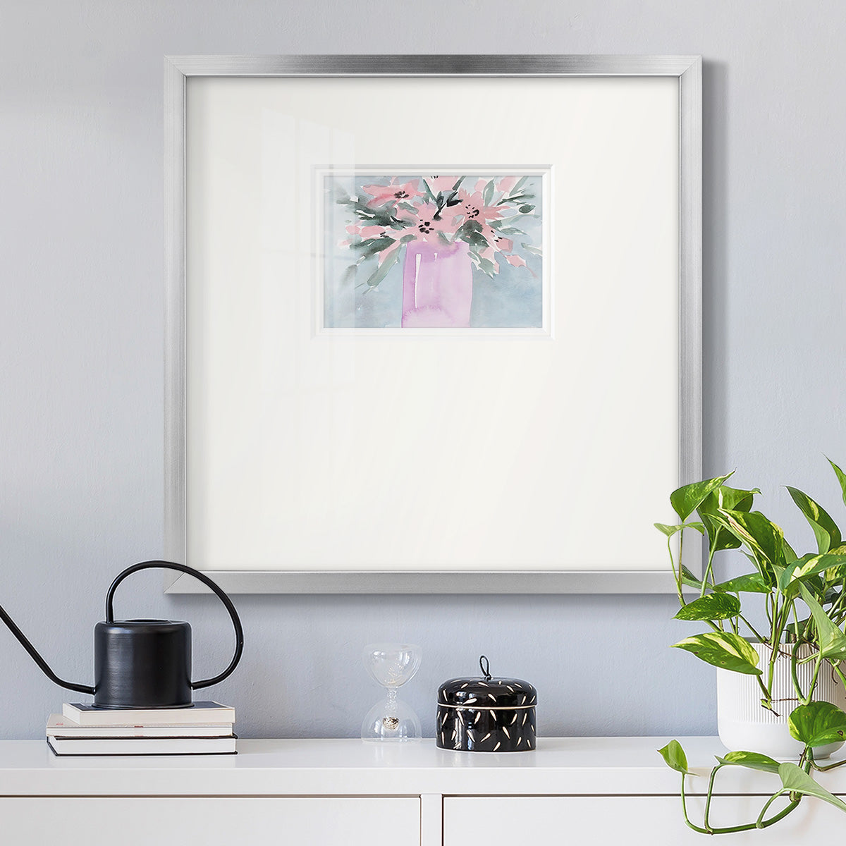 Broken Flowers I Premium Framed Print Double Matboard