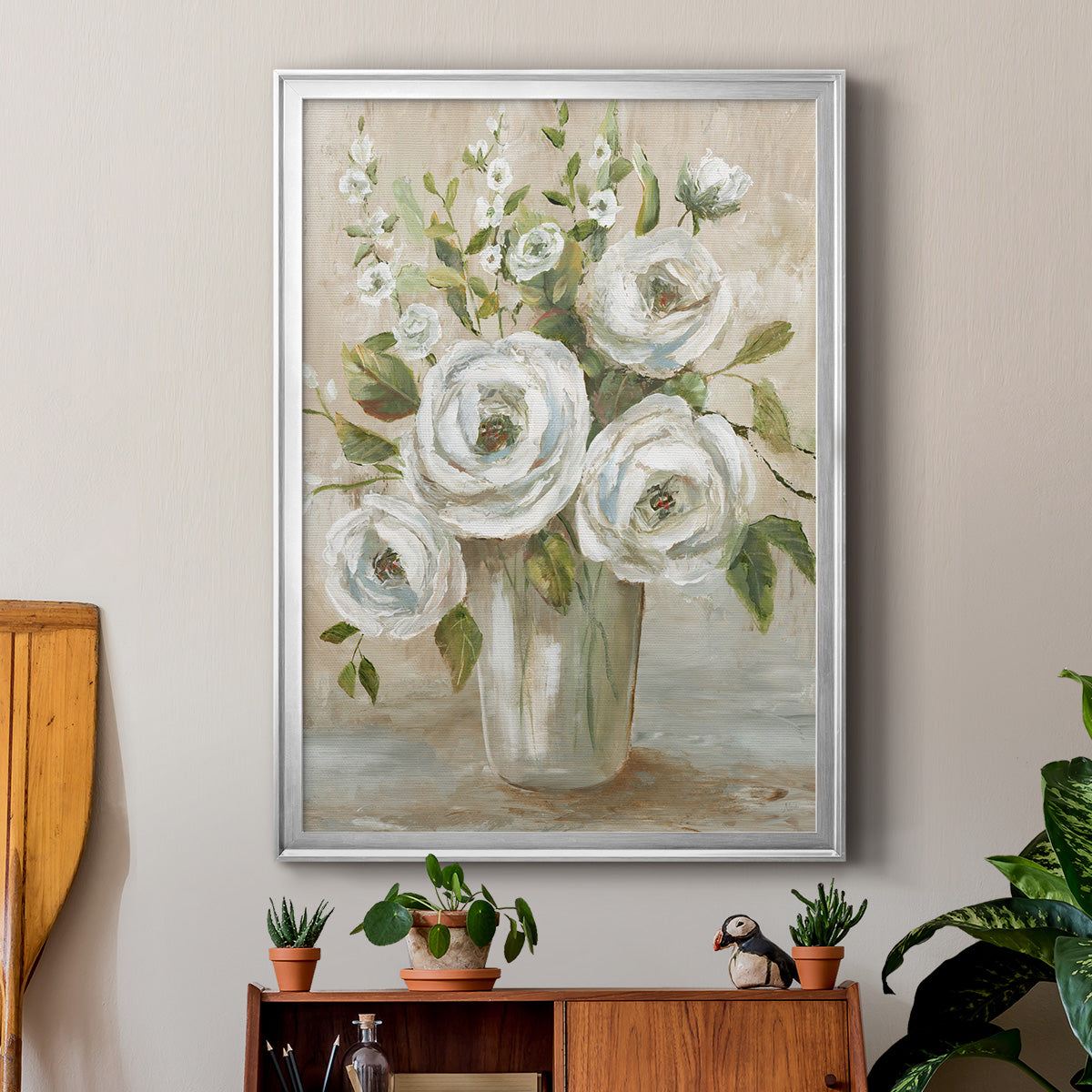 Astor Place - Modern Framed Canvas Print