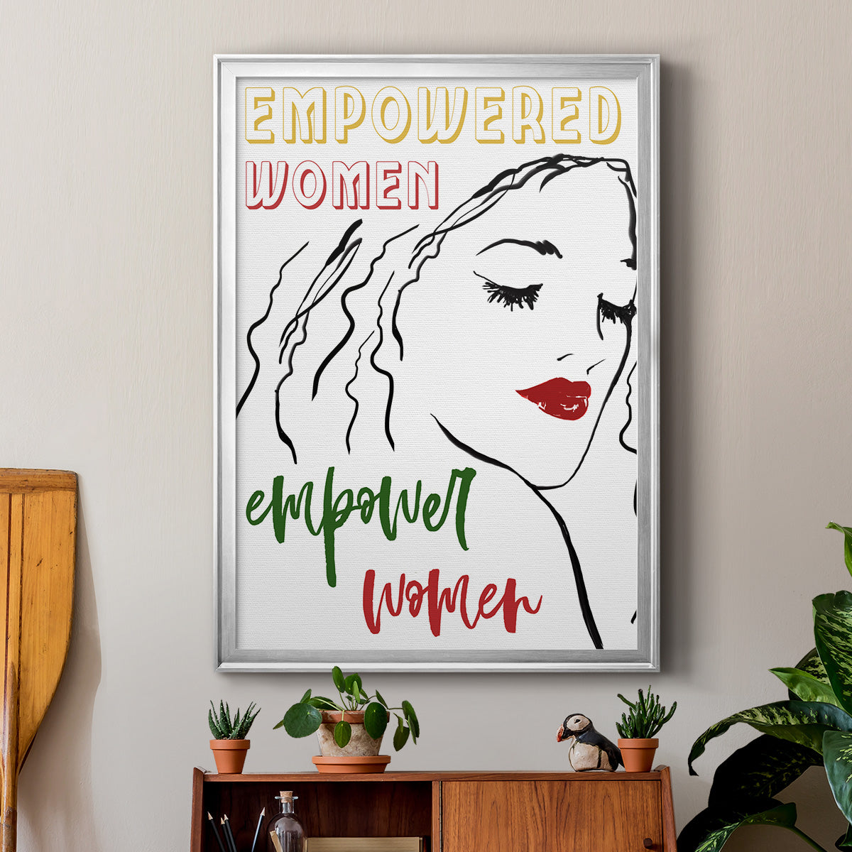 Empowered Women - Modern Framed Canvas Print