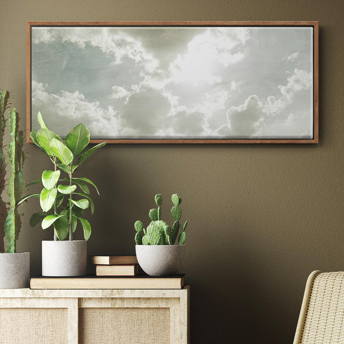 Sky Scrapers II - Floater Framed Canvas Print