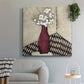 Retro Red Vase - Canvas Art Print