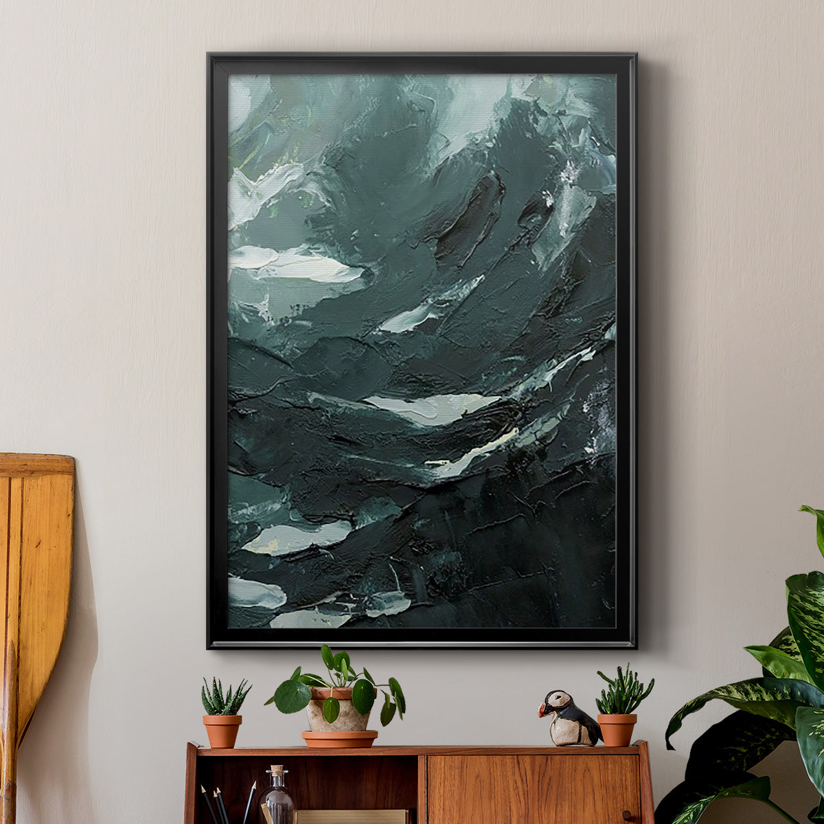 Lost in the Sea II - Modern Framed Canvas Print