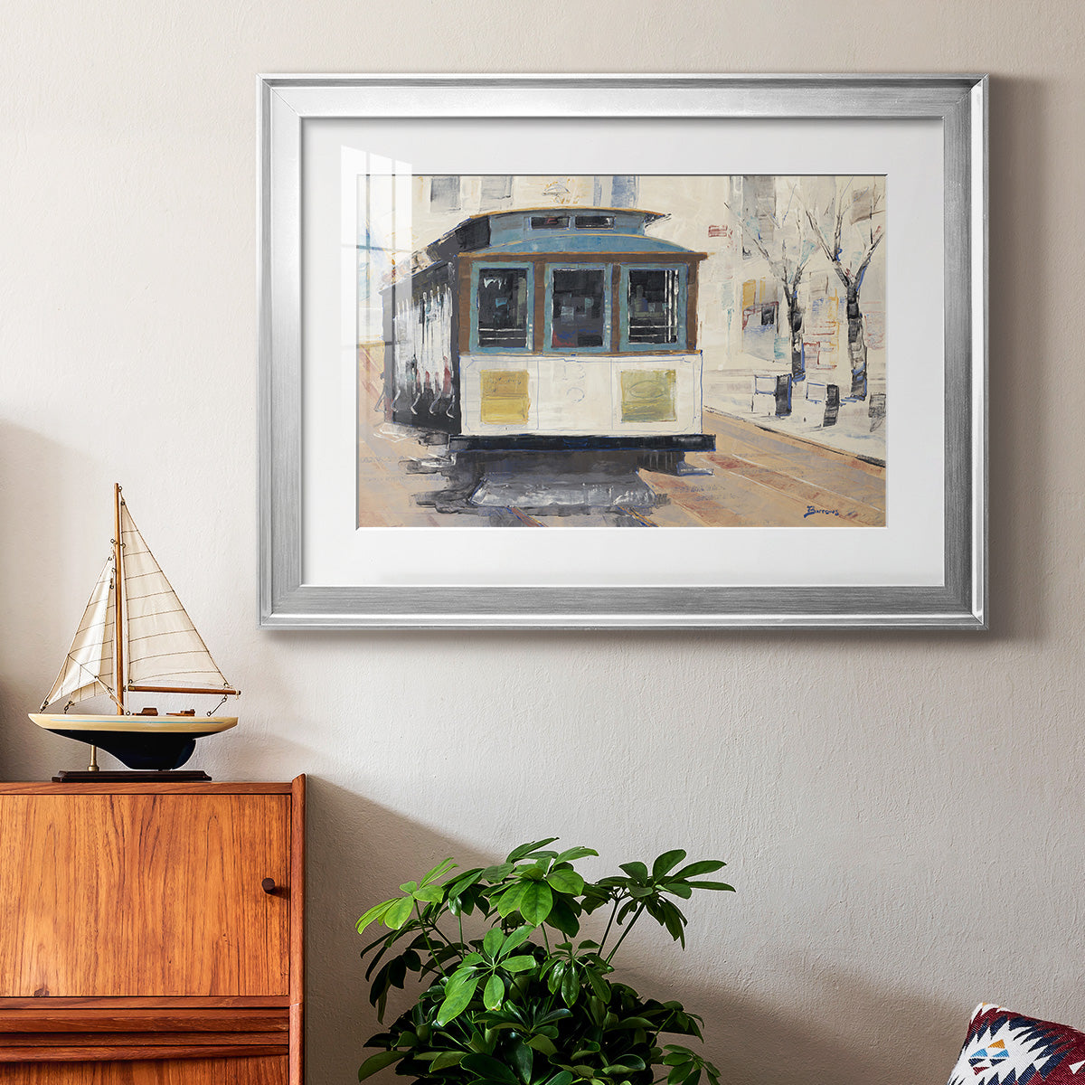 Cable Town Premium Framed Print - Ready to Hang