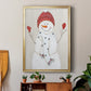 Festive Snowman III - Modern Framed Canvas Print