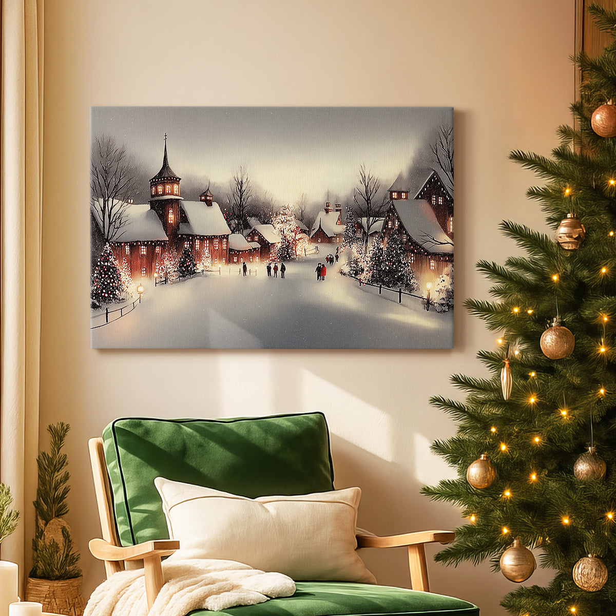 Honeyed Lantern at Eve - Canvas Art Print