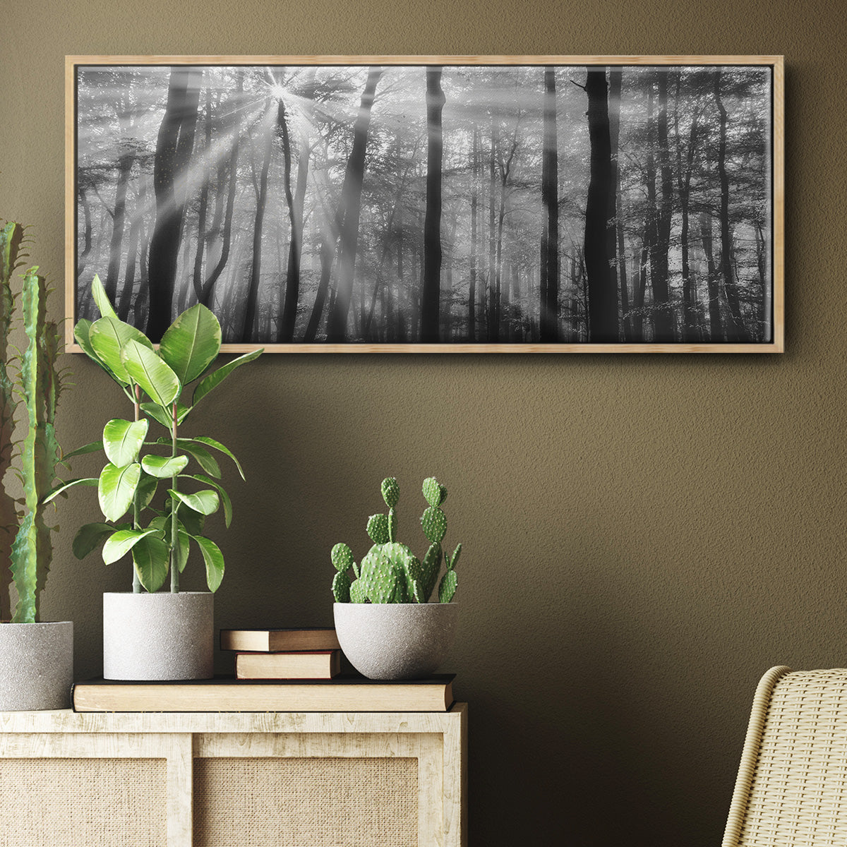 Breaking Through - Floater Framed Canvas Print