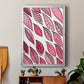 Patterned Leaf Shapes III - Modern Framed Canvas Print