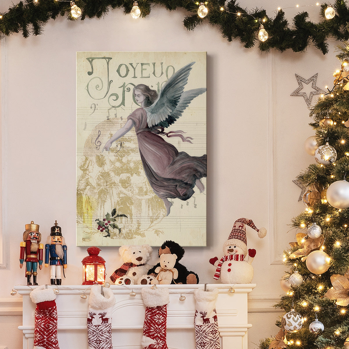 Christmas Greetings Collection B - Gallery Wrapped Canvas