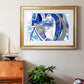 Blue Flow - Modern Framed Art Print