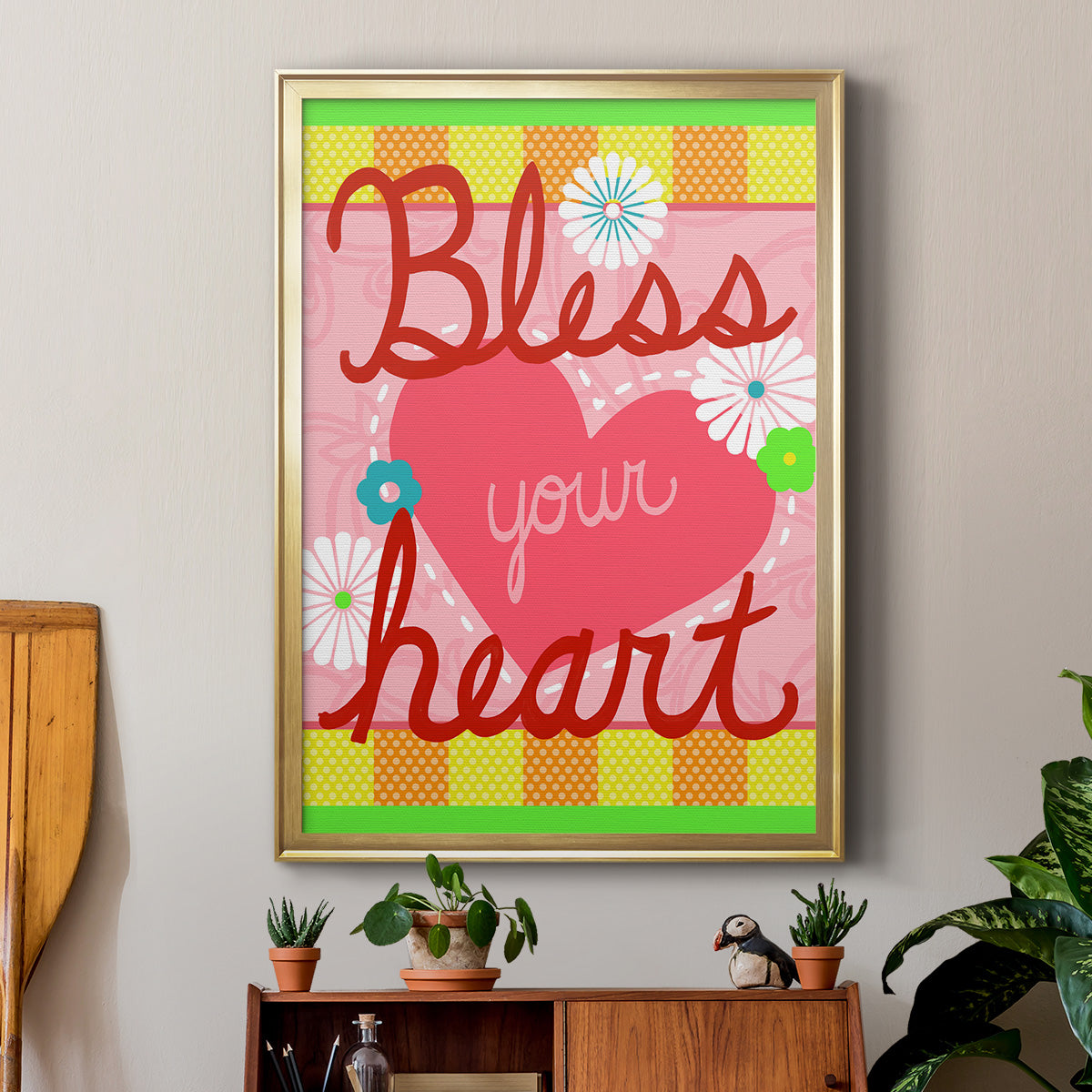 Southern Sayings I - Modern Framed Canvas Print