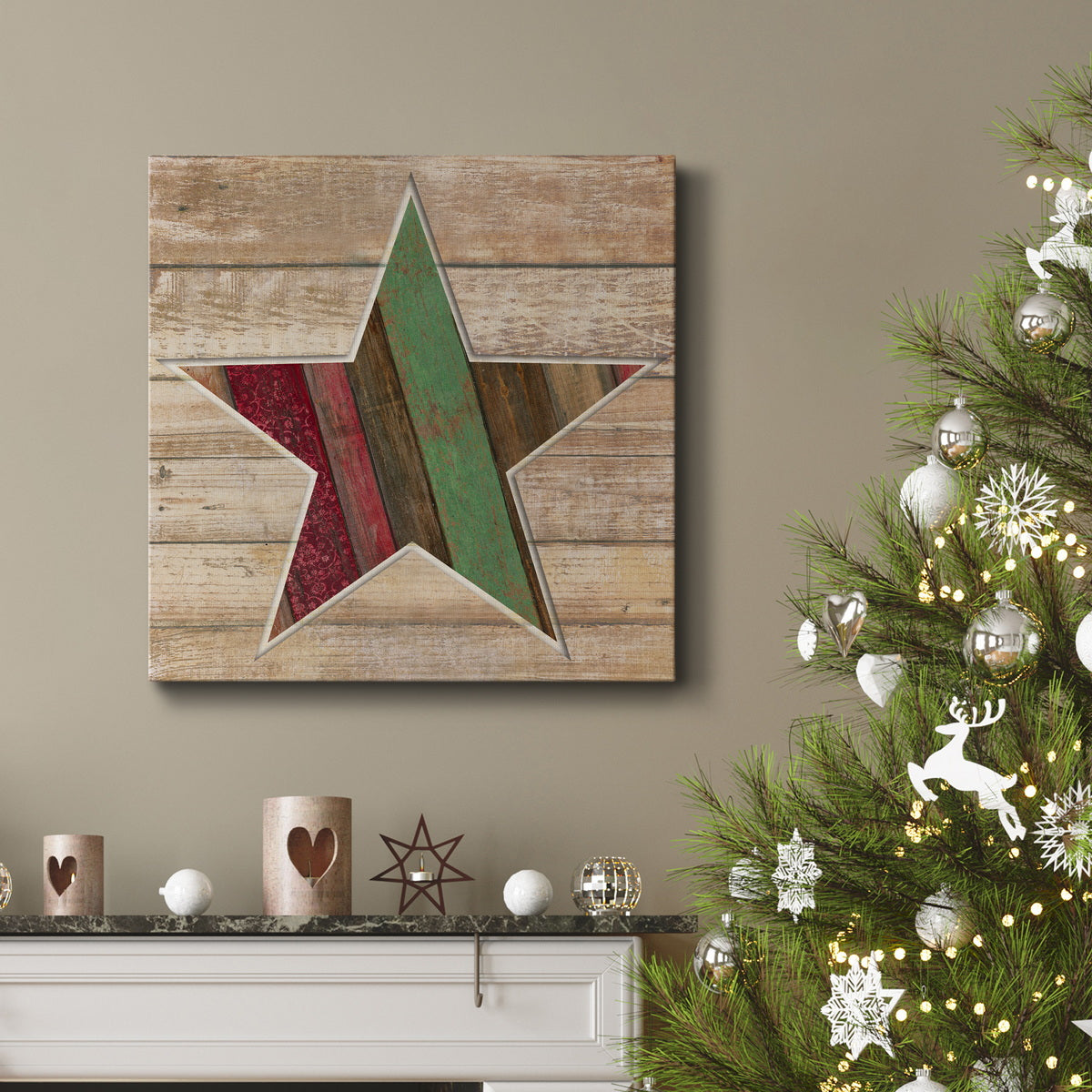 Holiday Star-Premium Gallery Wrapped Canvas - Ready to Hang