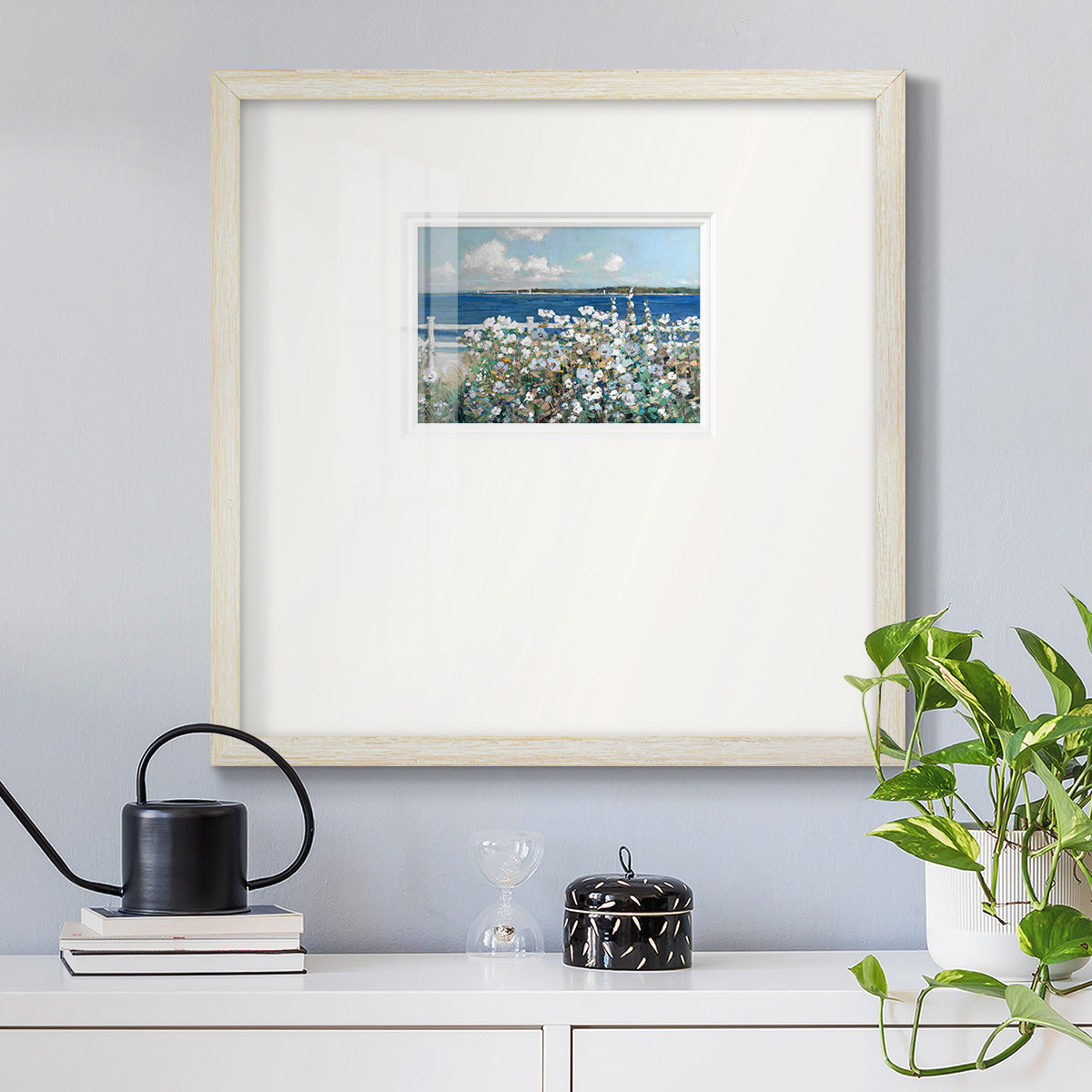 Bayside Garden Premium Framed Print Double Matboard