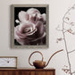 Rose Noir II - Premium Canvas Framed in Barnwood - Ready to Hang