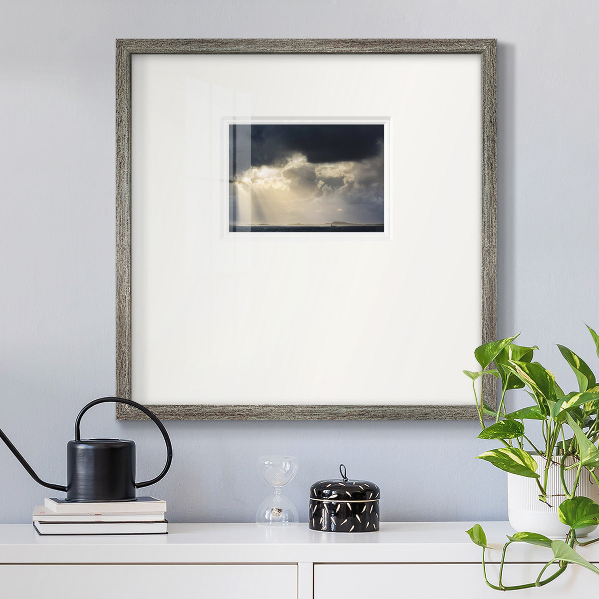 Rays of Light - Double Matboard Framed Print