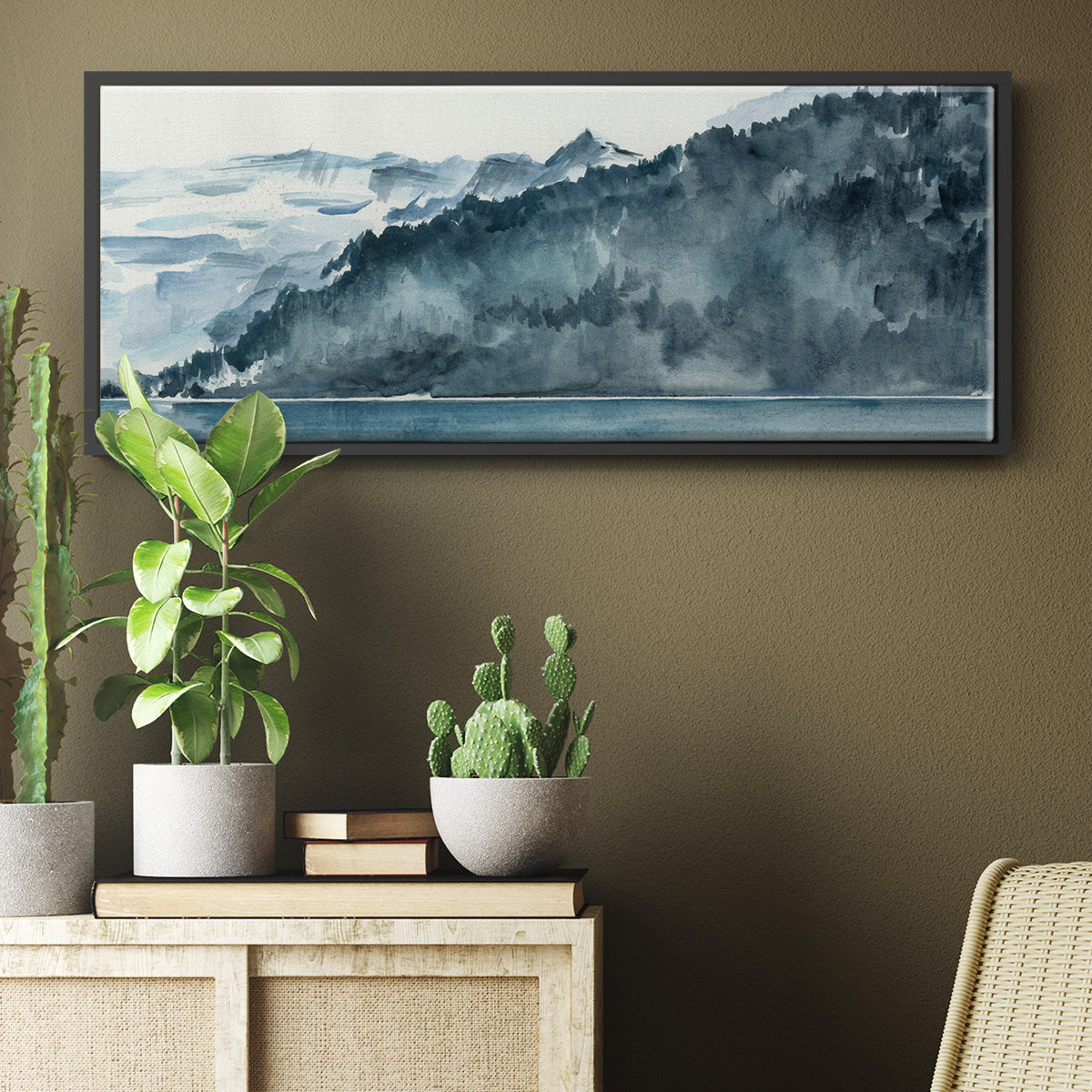 Winter Fjords II - Floater Framed Canvas Print