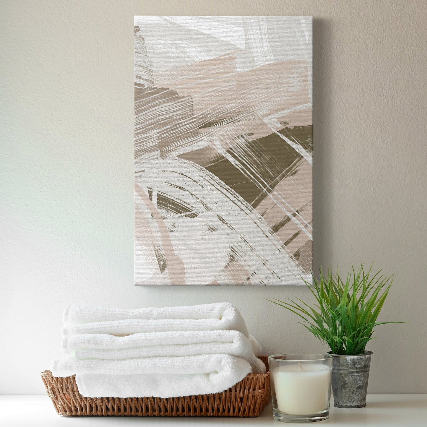 Earthtone Swipe I Premium Gallery Wrapped Canvas - Ready to Hang