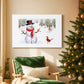 Silver Yule at Midnight - Canvas Art Print