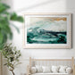 Sea Foam Flow I - Barnwood Framed Art Print