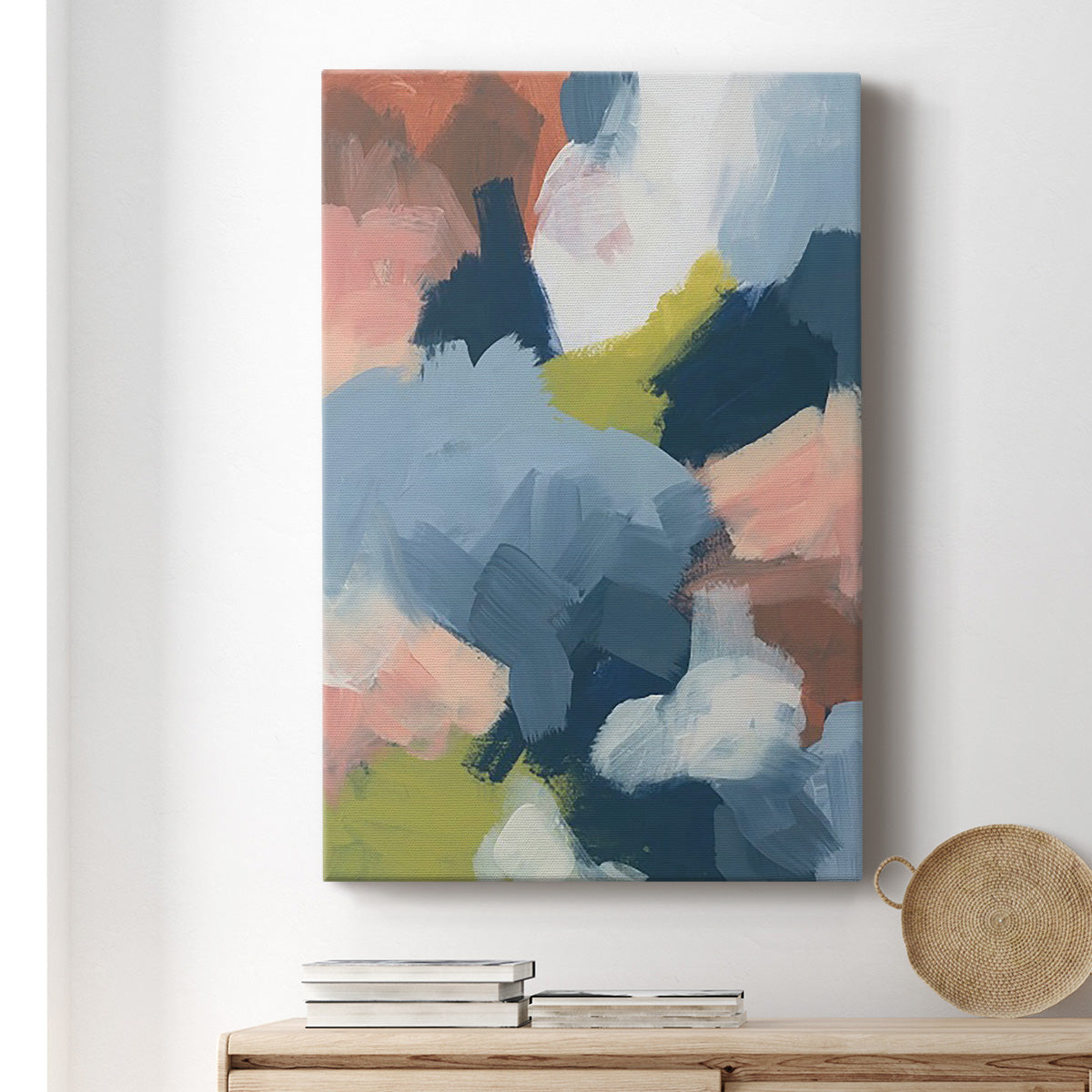 Soft Indigo Atmosphere I Premium Gallery Wrapped Canvas - Ready to Hang