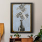 Graphic Flowers in Vase III - Modern Framed Canvas Print