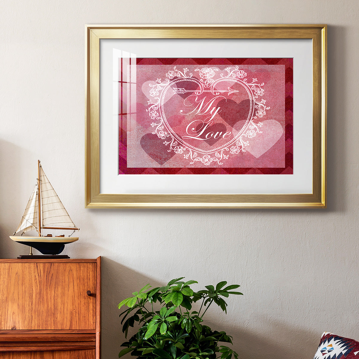 DIY Love Collection A - Modern Framed Art Print
