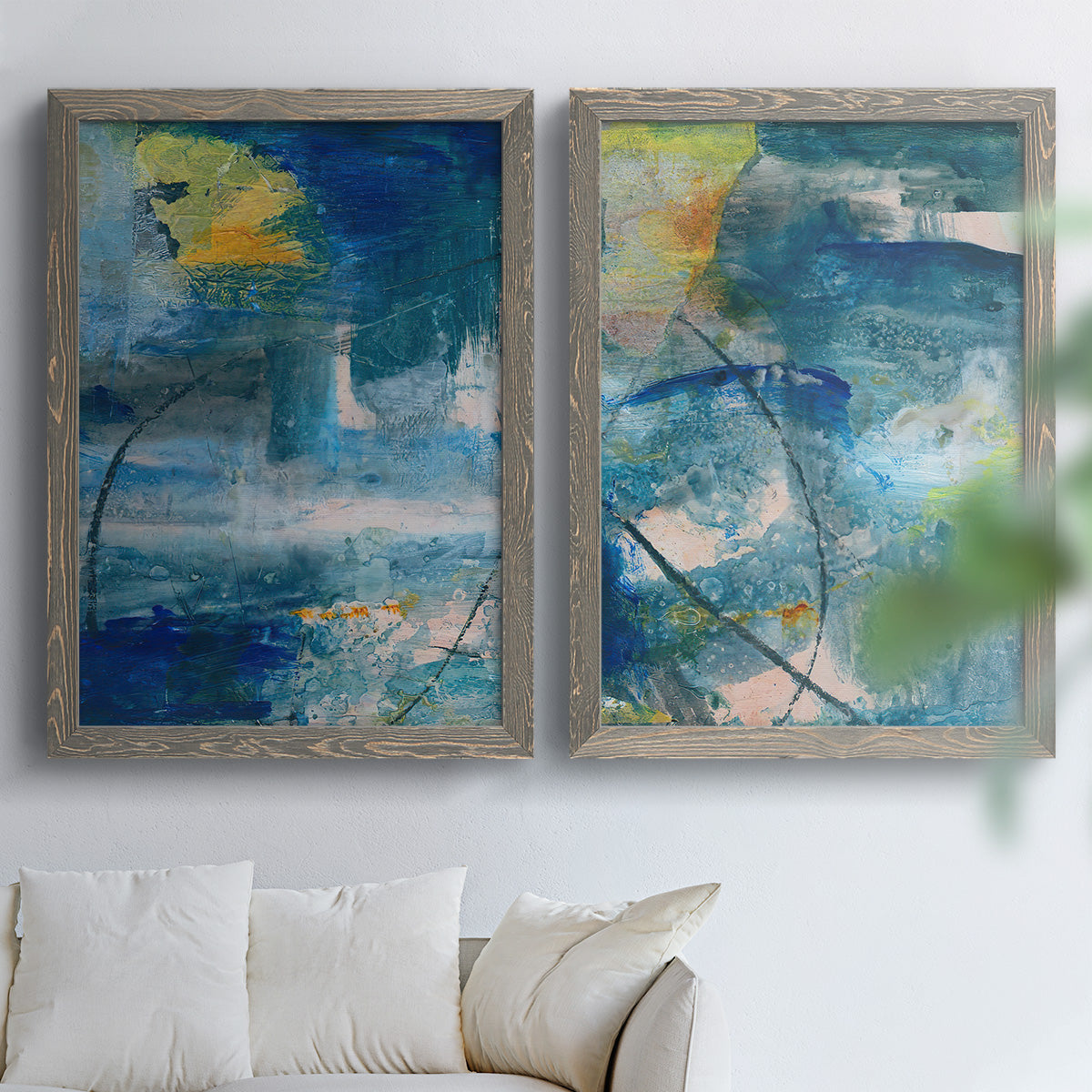 Spring Winds I - Premium Framed Canvas 2 Piece Set - Ready to Hang