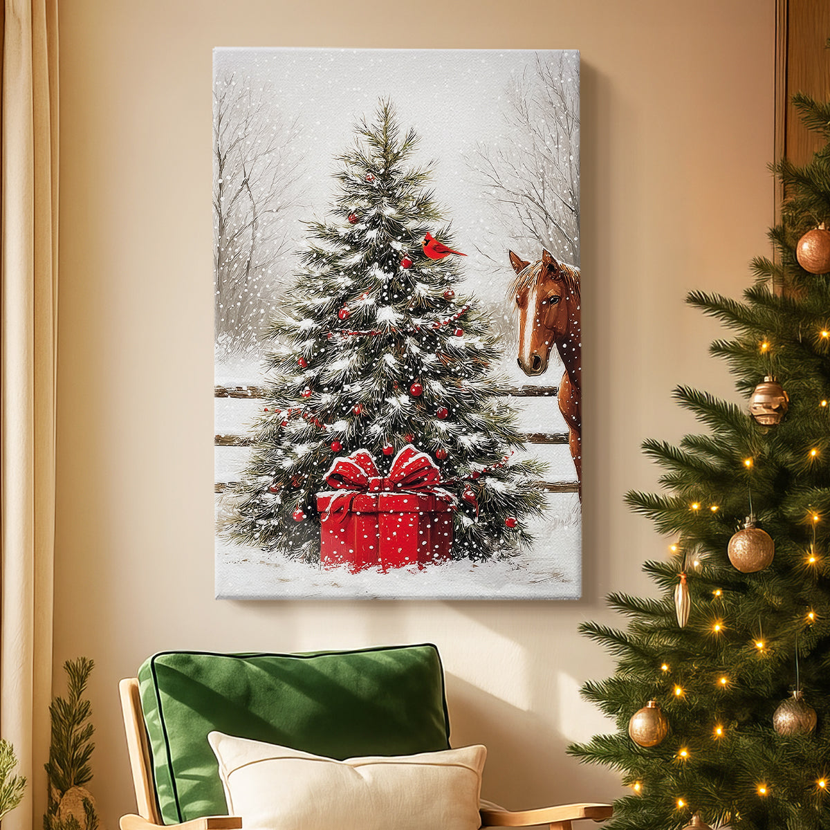 Twilight of Frostlit Icicles - Canvas Art Print