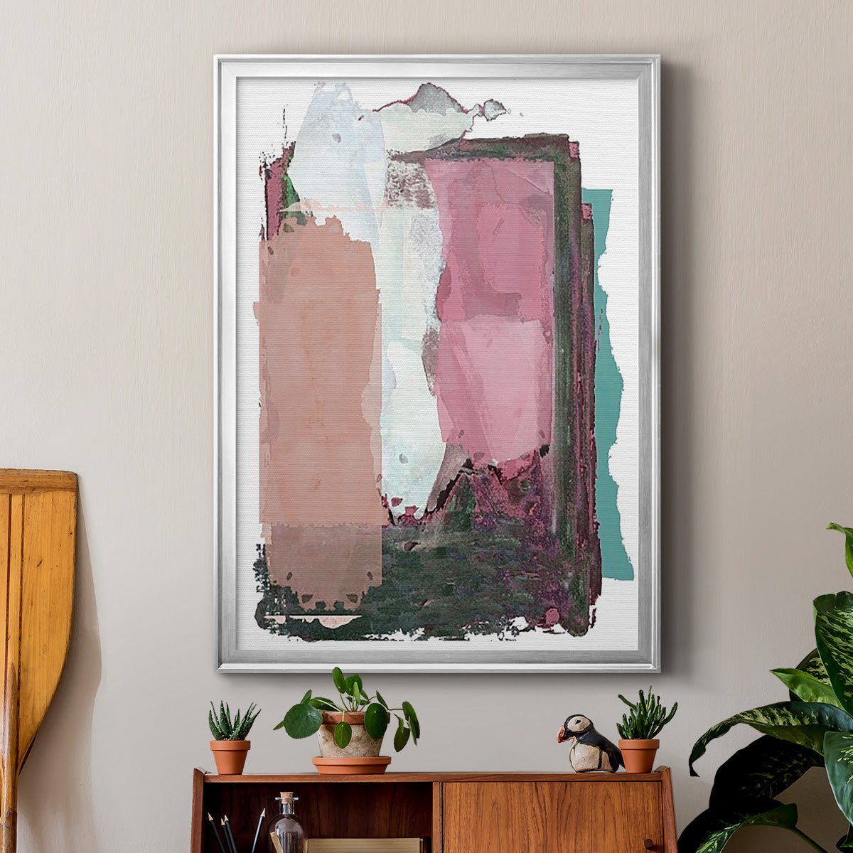 Brights Soft Wash II - Modern Framed Canvas Print