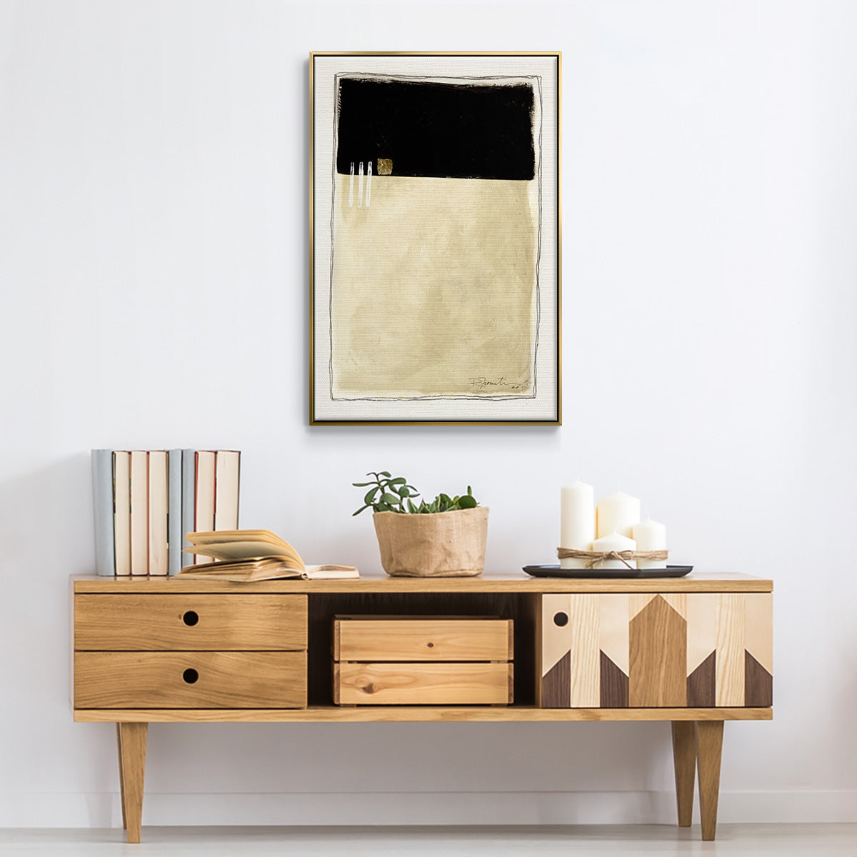 Inner Musing II - Floater Framed Canvas Print