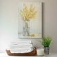 Yellow Spray in Vase II Premium Gallery Wrapped Canvas - Ready to Hang