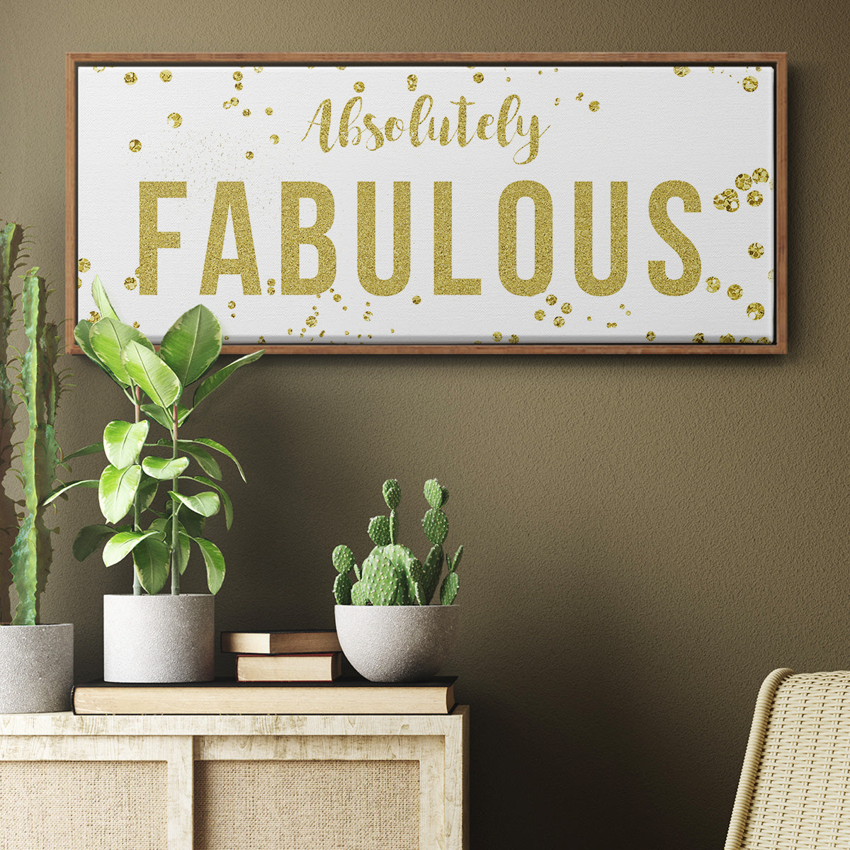 Fabulous - Floater Framed Canvas Print
