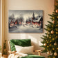 Candlelit Manger Serenade - Canvas Art Print