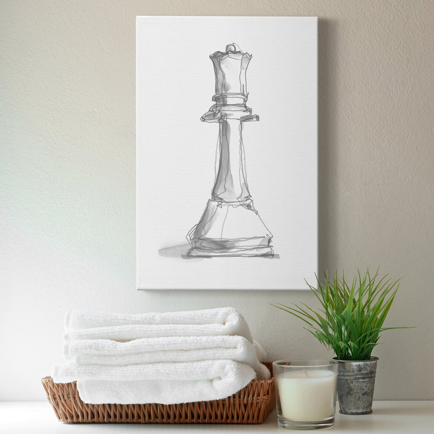 Chess Piece Study III Premium Gallery Wrapped Canvas - Ready to Hang