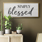 Simply - Floater Framed Canvas Print