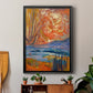 Cadmium Winter Solstice II - Modern Framed Canvas Print