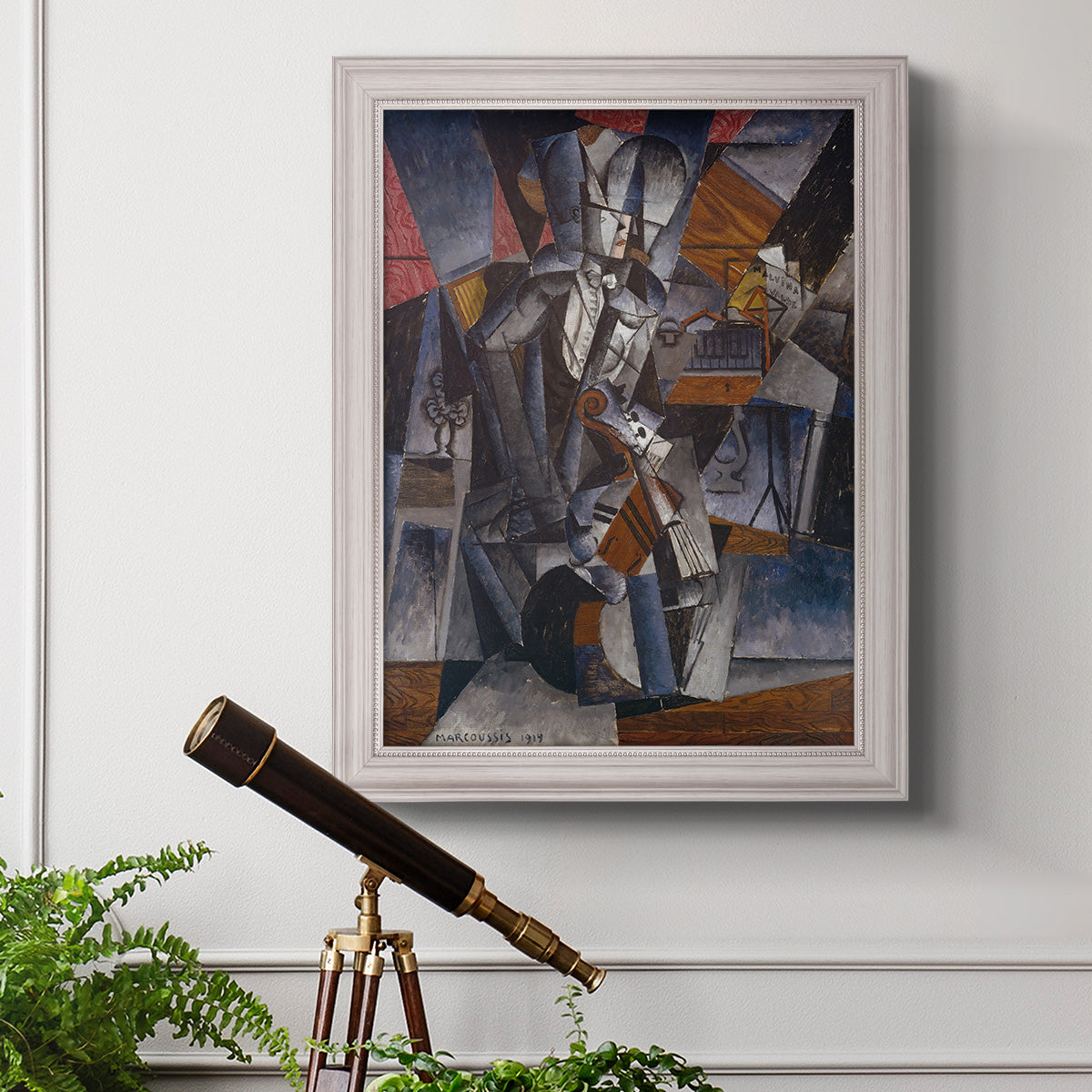 The Musician - Ornate Framed Canvas Print