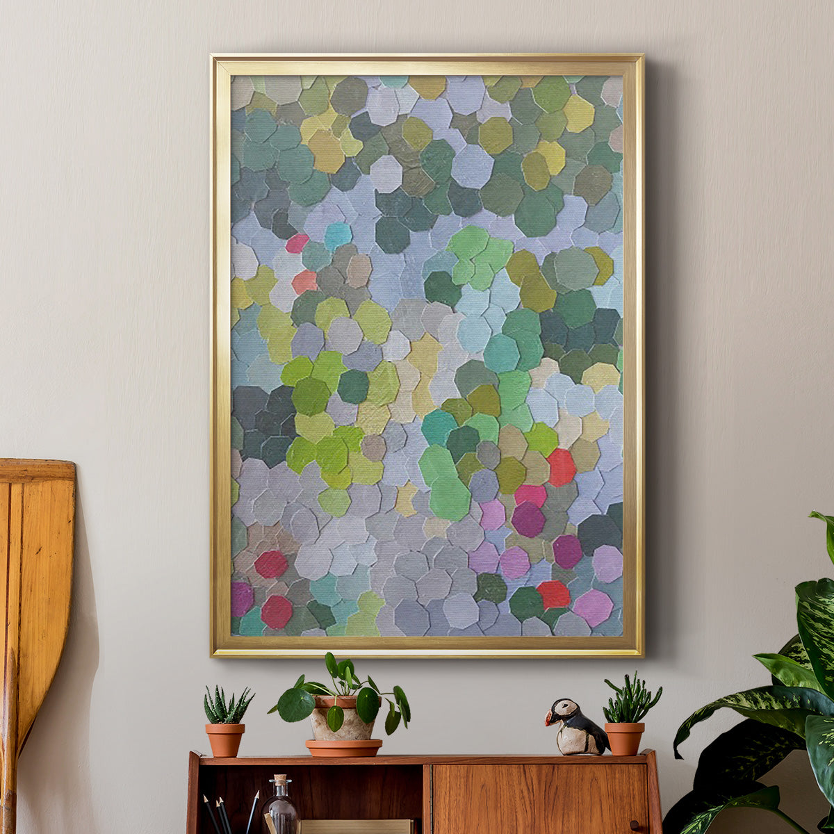 Huntington Gardens - Modern Framed Canvas Print