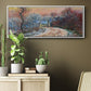 Road to Giverny in Winter, Sunset, 1885 - Floater Framed Canvas Print