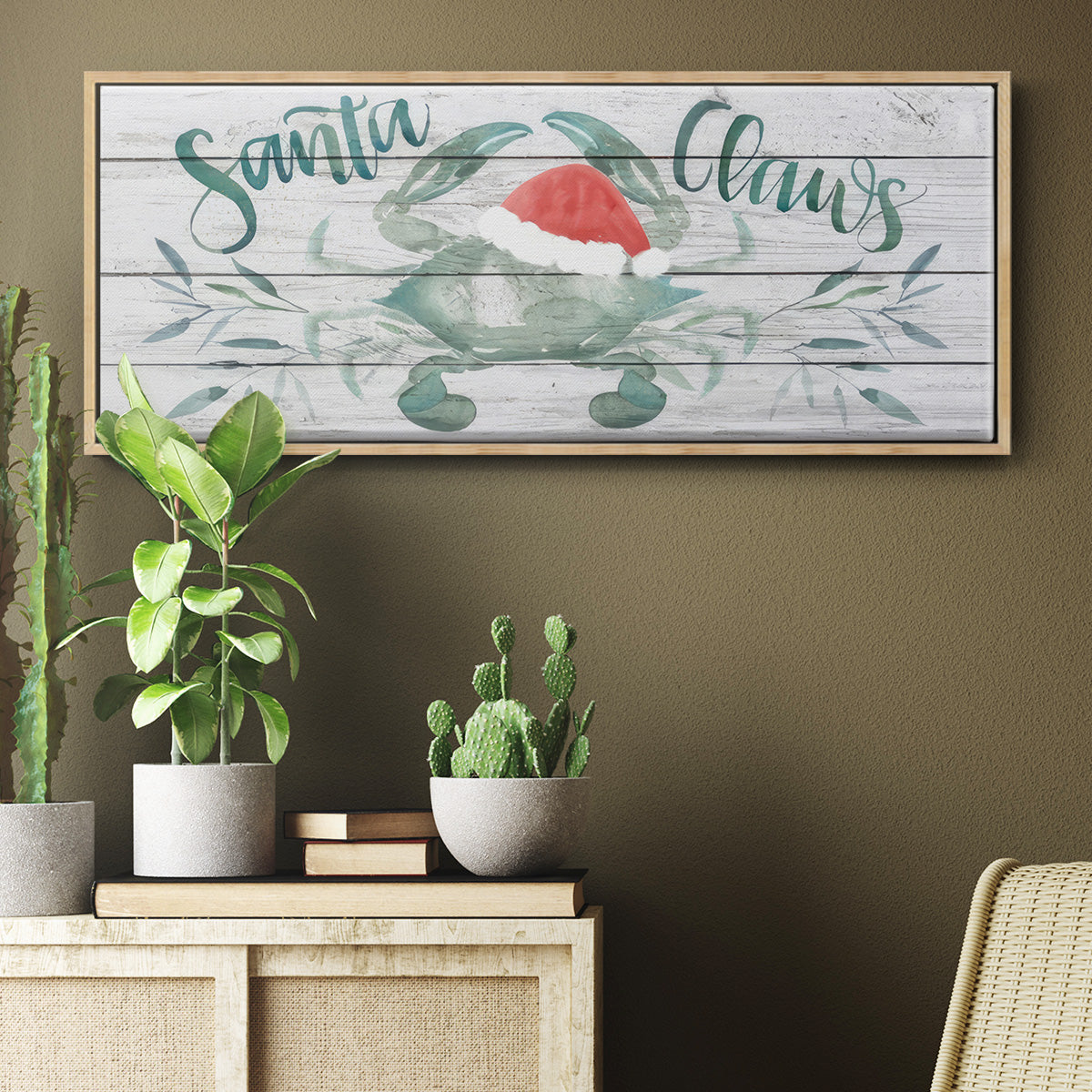 Tis the Seasun Collection D - Floater Framed Canvas Print