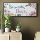 Bienvenidos Amigos - Floater Framed Canvas Print