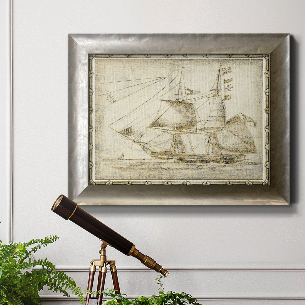 Ghost Ship II Premium Framed Canvas- Ready to Hang