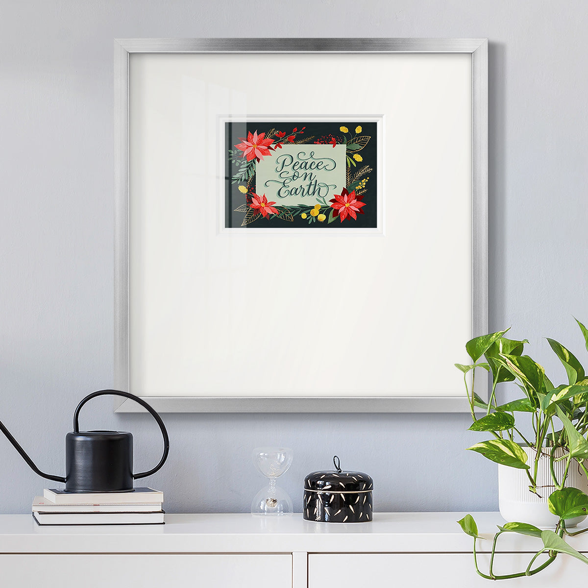 Bright Christmas Night  II Premium Framed Print Double Matboard