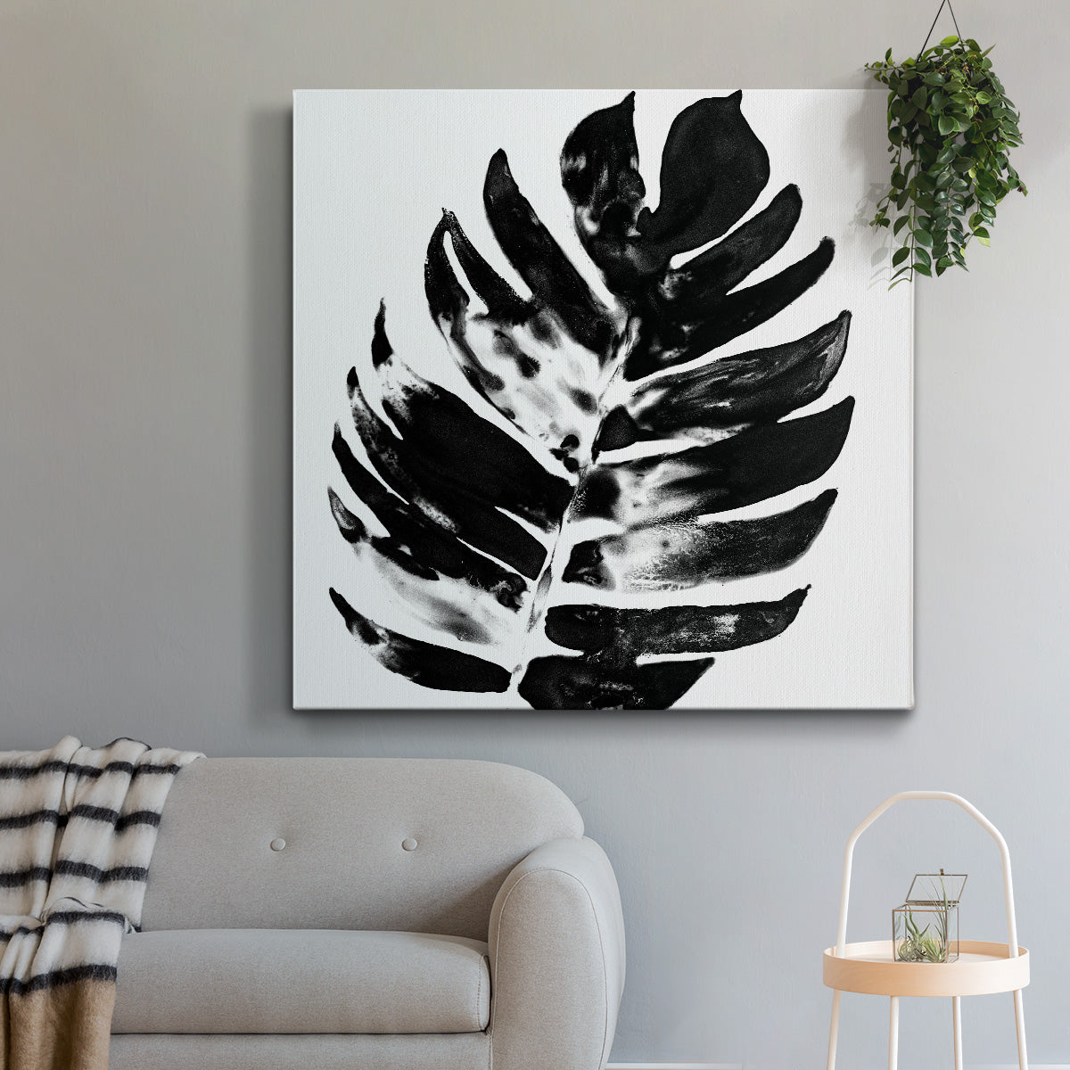 Monochrome Tropic VII - Canvas Art Print