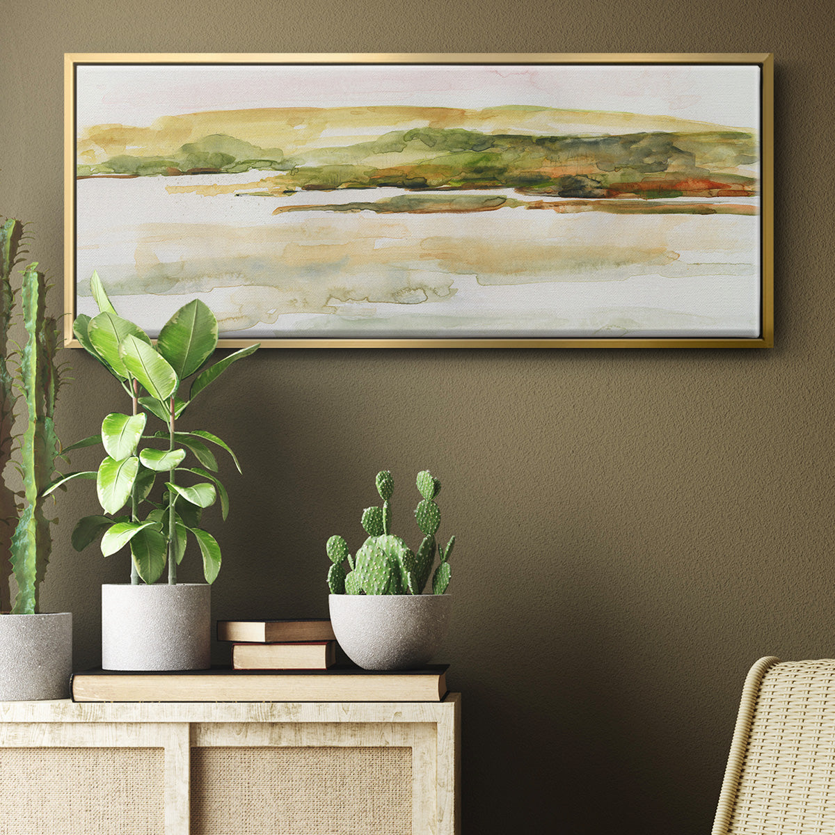 Coastal Morning - Floater Framed Canvas Print