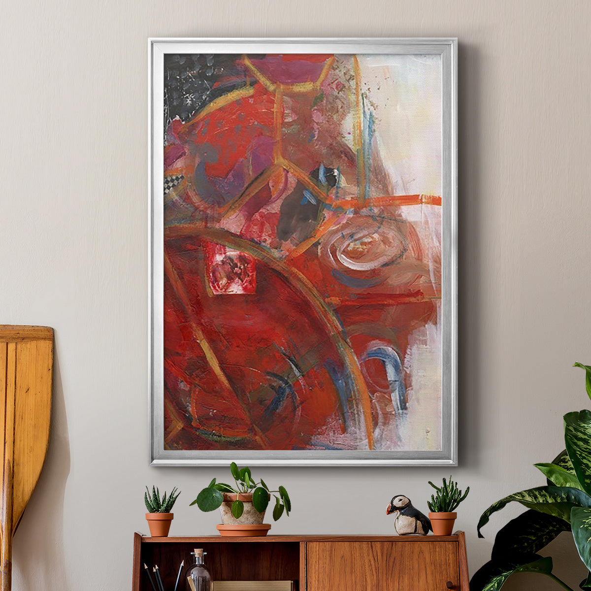 City Life I - Modern Framed Canvas Print