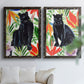 Panther's Paradise I - Premium Framed Canvas 2 Piece Set - Ready to Hang