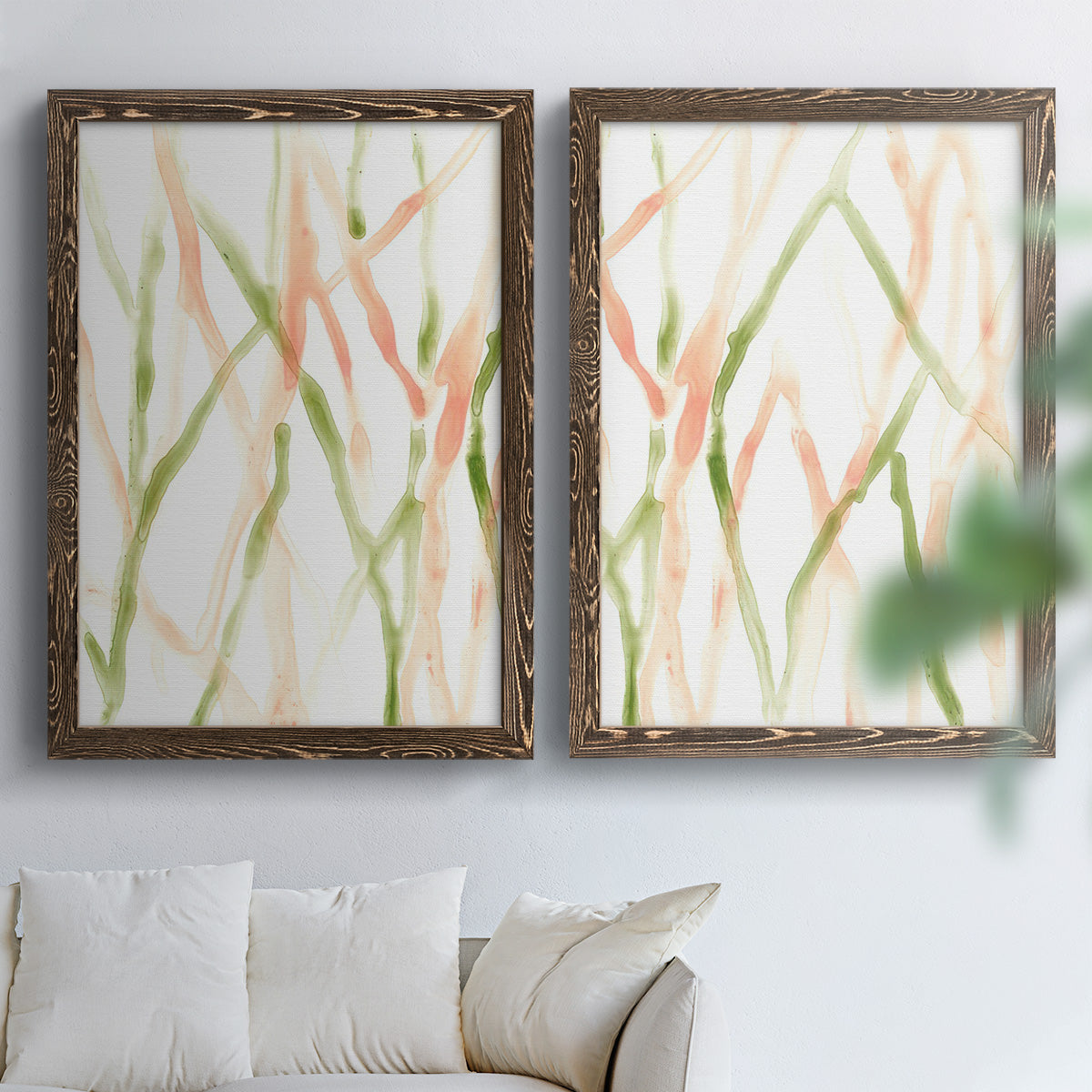 Runnel XIII - Premium Framed Canvas 2 Piece Set - Ready to Hang