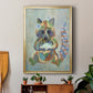 Fantastic Florals Raccoon - Modern Framed Canvas Print