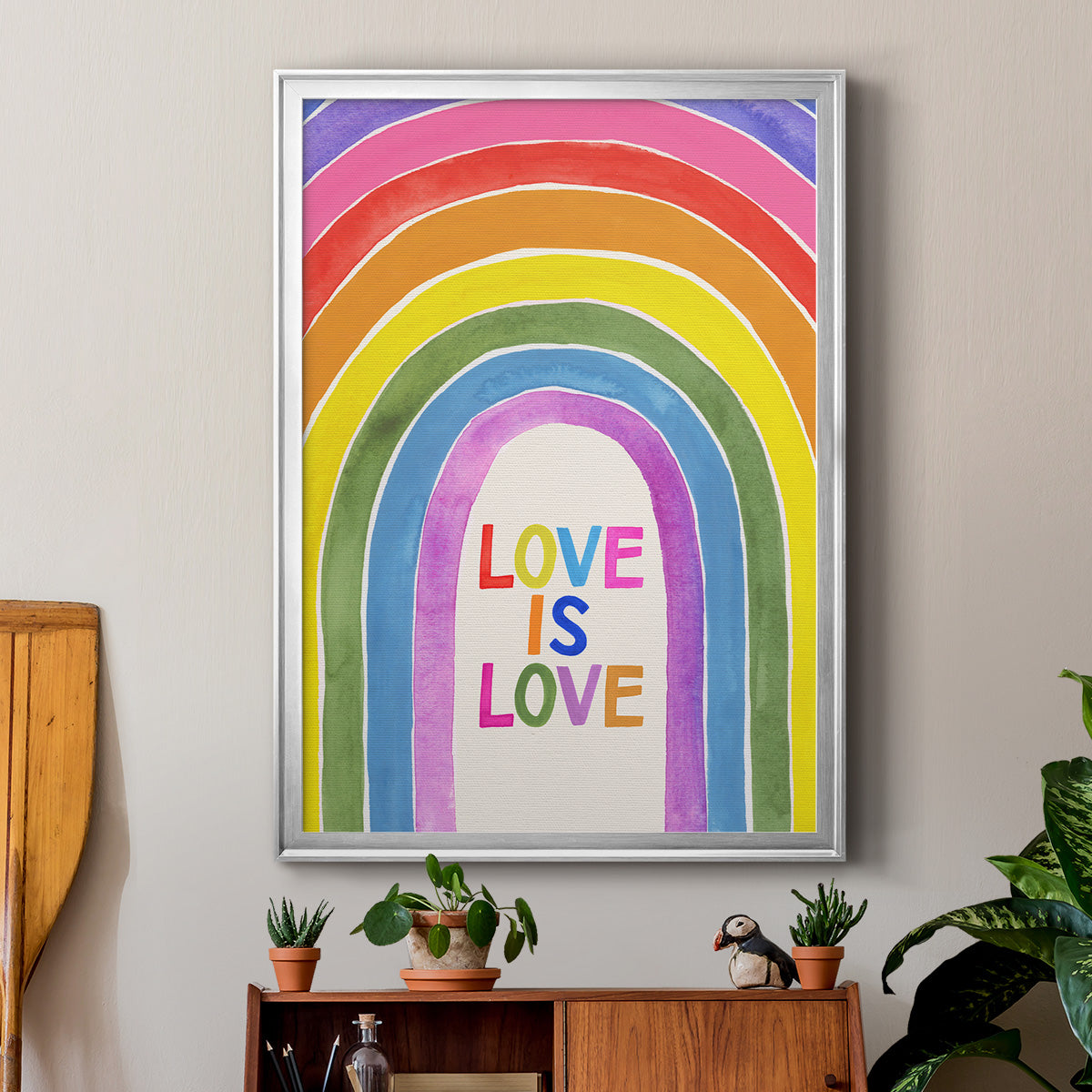 Love Loudly Collection B - Modern Framed Canvas Print